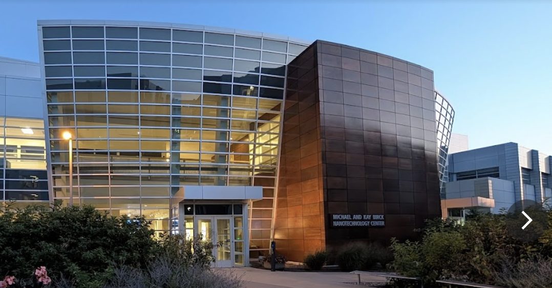 The Birck Nanotechnology Center building at Purdue University.