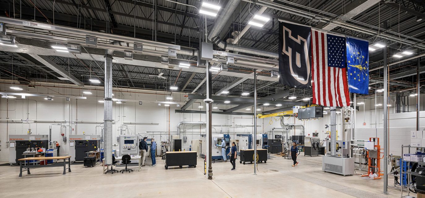 The main manufacturing hall at the Manufacturing and Materials Research Laboratories.